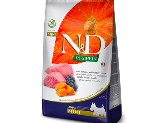 N&D Dog Grain Free lamb & bluebery with pumpkin adult mini