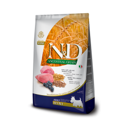 N&D Dog Ancestral Grain lamb, spelt, oats & blueberry adult mini