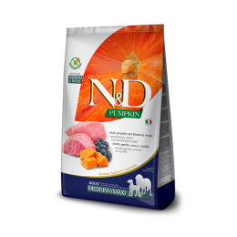 N&D Dog Grain Free lamb & bluebery with pumpkin adult medium & maxi